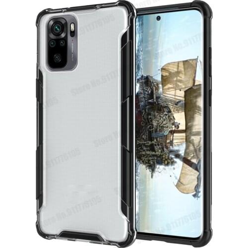 Soft Bumper Airbag Shockproof Case For Xiaomi POCO X3 M3 Note 10 Pro Clear Transparent Phone Cover For Redmi Note 10 9 8 Pro 9A