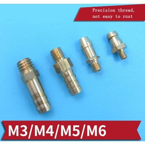 Model Boat Water Cooling Nozzle M3 M4 M5 M6 Copper Water Nozzles Brass Faucet with Thread for RC Jet Boats Connector Parts