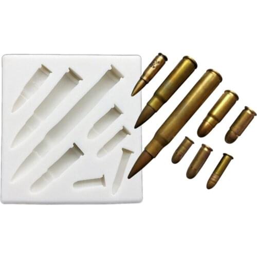 Wholesale 10 pcs/lot Bullet Silicone Sugarcraft Mold Chocolate Cupcake Baking Fondant Cake Decorating Tools
