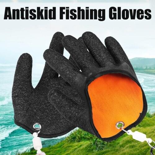 UV Sun Protection Half Finger Glove Magnetic Anti-slip Fishing Gloves Protect Hand Finger Casting Glove Fishing Accessory