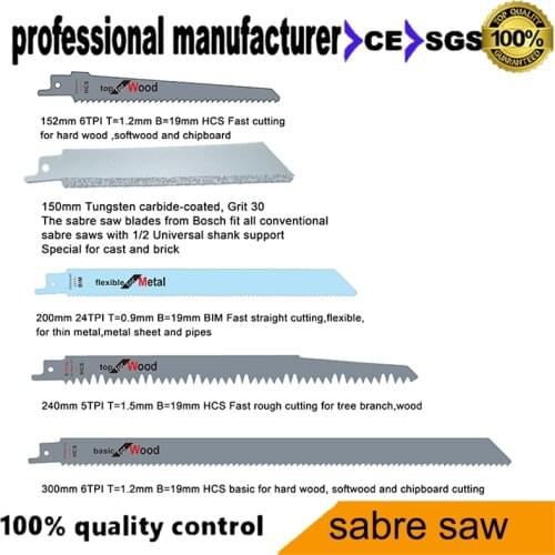 2020 Sabre Saw Blade For Reciprocating Tools For Wood Chipboard Metal And Pvc Pipes Tree Branch Cutting