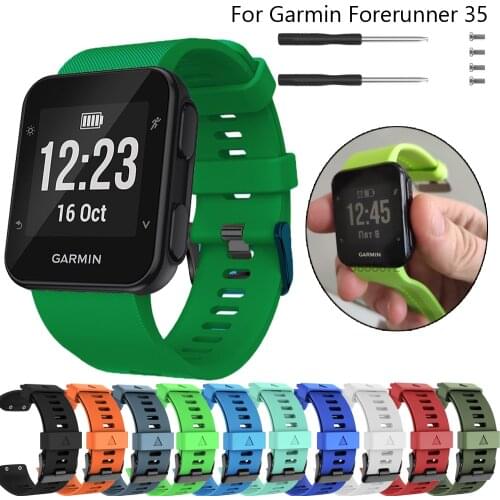 Watchband for Garmin Forerunner 35 Sports Soft Silicone wristband Bracelet Strap Replacement smart Accessories Strap Wristband