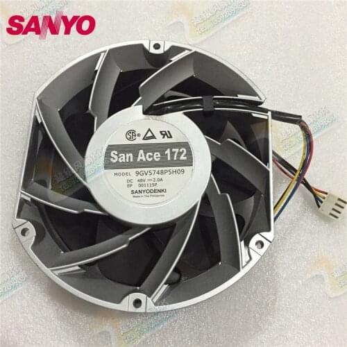 SANYO New 17050 dual ball 170mm 48V Inverter control equipment 9GV5748P5H09 cooling fan for 170*170*50mm