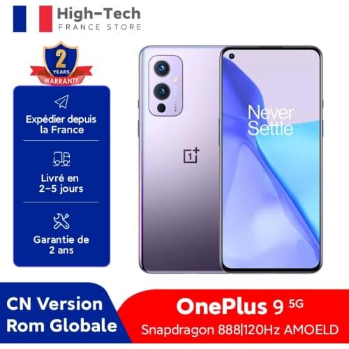 OnePlus 9 5G Snapdragon 888 8GB 128GB/12GB 256GB Smartphone 6.55‘’ 120Hz AMOLED Display Hasselblad Camer Global Version