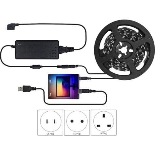 LED TV Computer Backlight Light 2M 60 Pcs/M Streamer Controller LED Strip Light for Bedroom TV Background Light