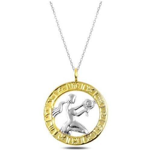 Tevuli 925 Sterling Silver Gold Virgo Zodiac Pendant
