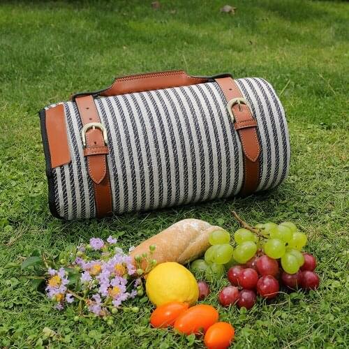 Outdoor Foldable Waterproof Picnic Mat Blue White Fashion Thicken Pad Breathable Soft Portable Camping Travel Beach Blanket