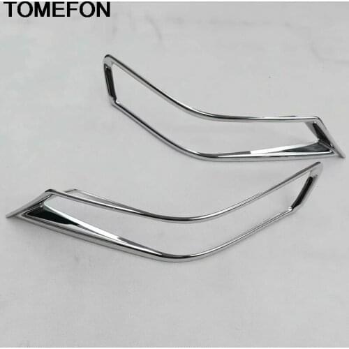 TOMEFON For Nissan X-Trail Rogue T32 2014 2015 2016 2017 2018 Rear Fog Lamps Back Fog Light Brake Lights Cover Trim Styling ABS