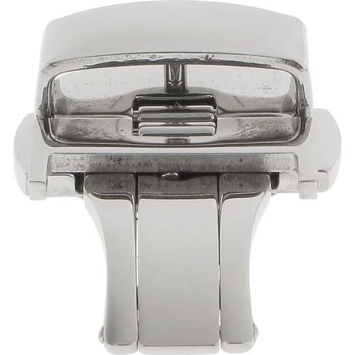 Stainless Steel Butterfly Clasp Watch Buckle Belt Band Strap Clasp 16/18/20/22mm