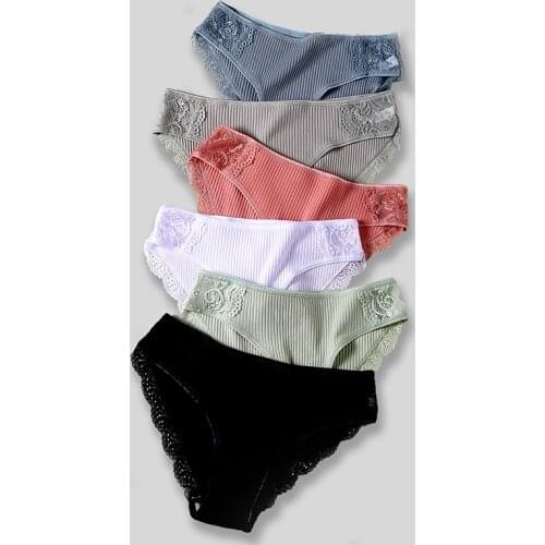 Womens Cotton Panties Lingerie Sexy Underwear Girl Lace Intimate Briefs Calcinha For Pregnant Menstrual Brazilian Underpanties