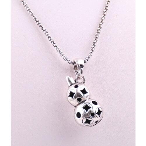 Free Shipping Fashion cute Gourd Hollowing design popcorn chain women Vintage holiday gift necklaces