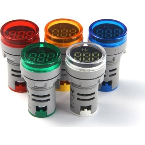 1Pcs AD101-22HZ 0-99HZ LED Digital Display Electricity Hertz meter Frequency Meter Indicator Signal Light Combo Tester AD16-22HZ