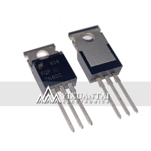 10pcs/lot Free shipping 100% original FQP7N80 7N80 FQP7N80C 7N80C FQP80N06 80N06 FQP80N10 80N10 TO220