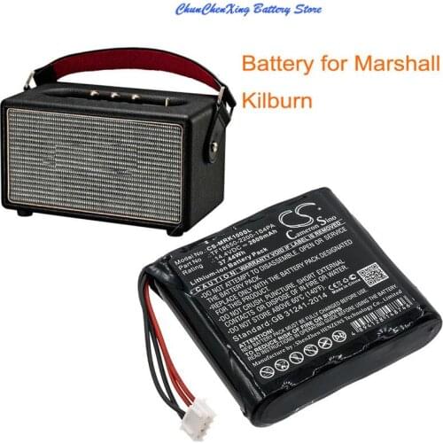 Cameron Sino 2600mAh Battery TF18650-2200-1S4PA for Marshall Kilburn