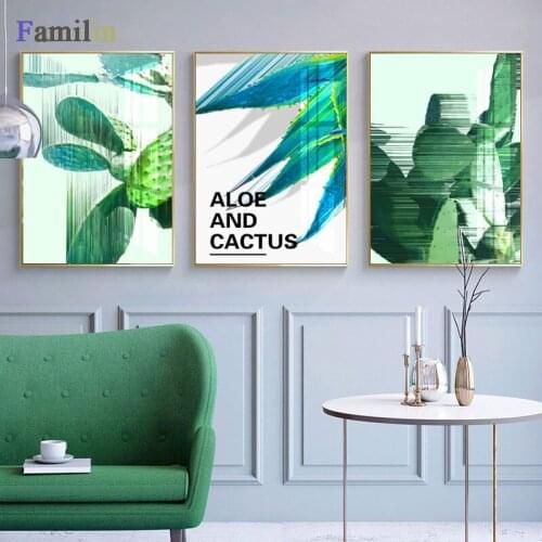 Watercolor Vase Green Plant Canvas Painting Art Posters And Prints Picture Wall Modern Minimalist Bedroom Living Room Decoration