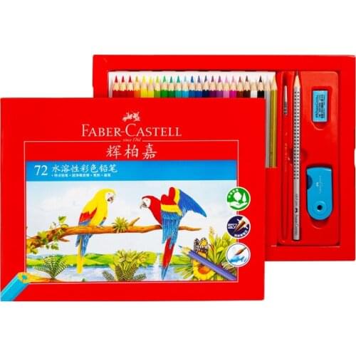 Faber Castell 5140 Watercolor Pencils 24/36/48/60/72 Set Water Soluble Colored Pencils for Art School Drawing The Latest Packed