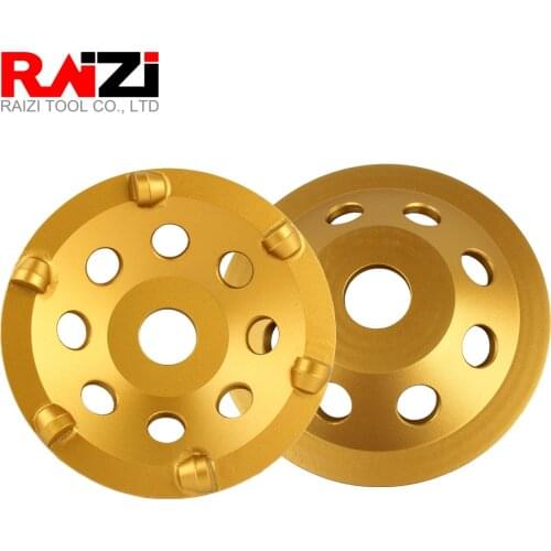 Raizi 5 inch/125 mmDiamond Grinding Wheel For Concrete Epoxy Removal Diamond Cup Wheel