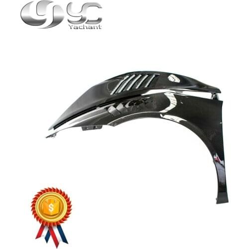 Car-Styling Dry Carbon Fiber Fender Fit For 14-19 Huracan LP610-4 & LP580-2 Coupe Spyder YC DESIGN Style Vented Front Fender