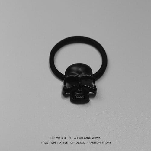 Skeleton black hair rope