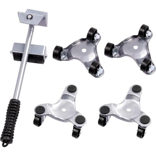 Furniture Movers Set Furniture Sliders Transport Set Heavy Stuff Lifter Portable Wheel Bar Roller Device Moving