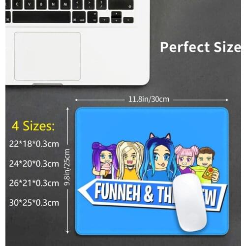 Blox Krew Mouse Pad DIY Print Cushion Funneh Itsfunneh Its Funneh Lunar Draco Gold Manga Manga Girl Anime Anime