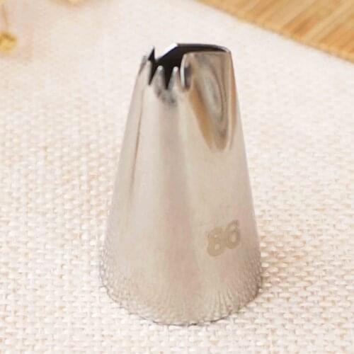 #86 Fold Cream Metal Tips Stainless Steel Icing Piping Nozzles Cake Cream Decorating Cupcake Pastry Toolses