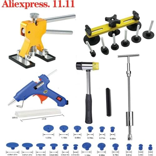 Car dent removal repair Dent Puller Kit tools.car Slide Hammer glue sticks 18+ AUTO Dent repair car tools