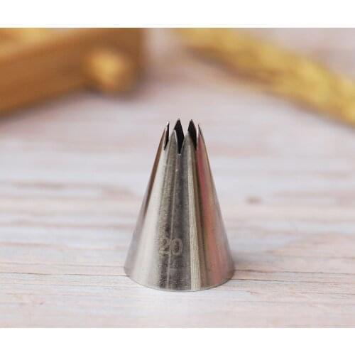#20 Icing Nozzle Piping Tip Stainless Steel Cake Cream Decorating Tips Icing Piping Pastry Tip Tools Bakeware Small Size