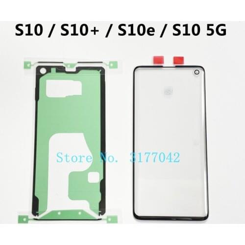 Front Screen LCD Touch Panel Outer Glass Lens Replacement Repair For Samsung Galaxy S10 & S10 Plus & S10e & S10 5G + Stickers