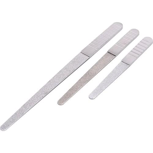 Stainless Steel Nail Files Buffer Sanding Polishing Nail Grinding Blocks Grind Sand Nail Art Pedicure Manicure Metal