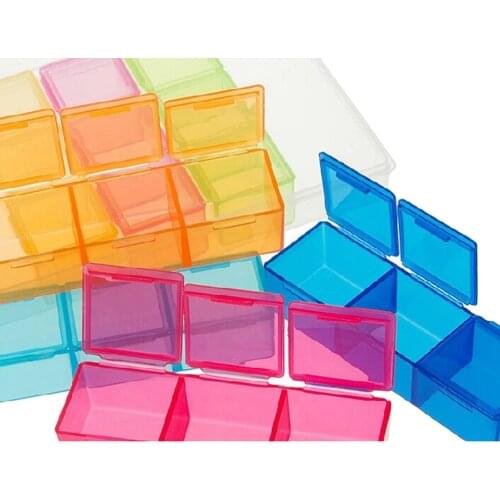 21 Compartment Transparent Color Empty Plastic Box Pill Tablet Medicine Organizer Weekly 7 Days 3-row Tray Storage Case