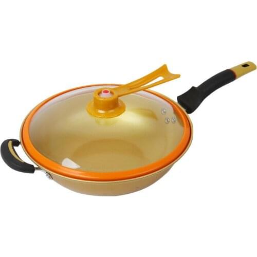 Health Fashion Wok Pan Cast Iron Chinese Induction Cooker Kitchen Wok Pan Design Sarten Hierro Fundido Cast Iron Cookware Ec50cg