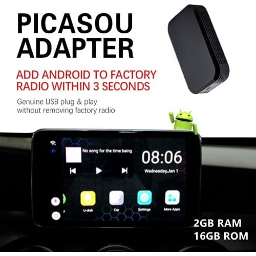 U2-SMART PICASOU Adapter Carplay AI BOX 2+16G Wireless Multimedia Player Plug and Play