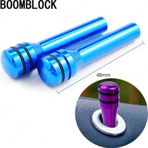 2Pcs Car Door Pin Lock Knob Lift Covers For Alfa Romeo 159 156 Fiat 500 Citroen C4 C5 C3 Renault Duster Megane 2 Logan Captur