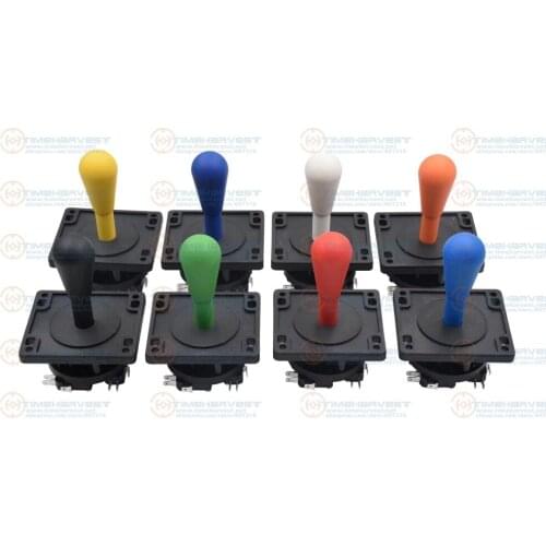 4pcs Amercian Joystick 8 way operation black Joystick with 4 microswitches Arcade game machine accessories for game cabinet