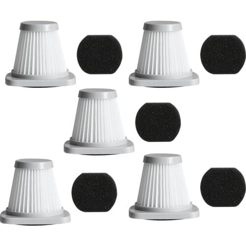 5Pcs/1Set for Midea Handheld Vacuum Cleaner SC861 SC861A Accessories Haipa Filter HEPA Filter