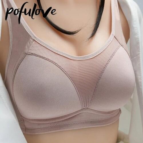 Full Cup Push Up Bra Women Mesh Cotton Bras Seamless Wireless Bralette Plus Size Brassiere Sexy Lingerie Breathable Underwear
