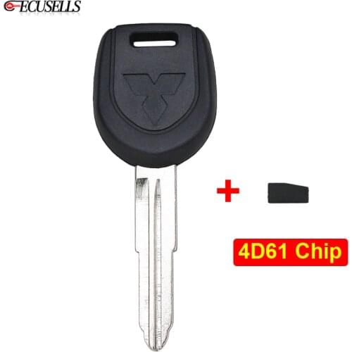 Remote Car Key Shell Case Housing with / no 4D61 Chip for Mitsubishi Eclipse Outlander 380 Lancer Endeavor Galant Grandis I-Miev