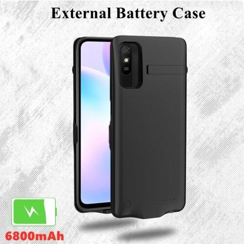 ZKFYS Slim Battery Charger Cases For Xiaomi Redmi 9A Power Bank Case 6800mAh External Charging Cover For Redmi 9A Battery Case