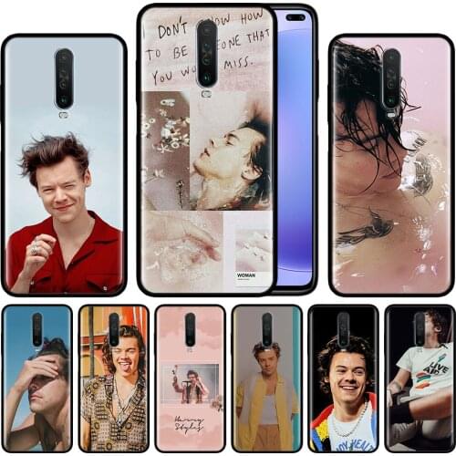 Harry Styles 1D Case for Xiaomi Redmi Note 8T 8 7 K20 K30 5G 9 7s 9s Pro Black Silicone Protective Phone Cover