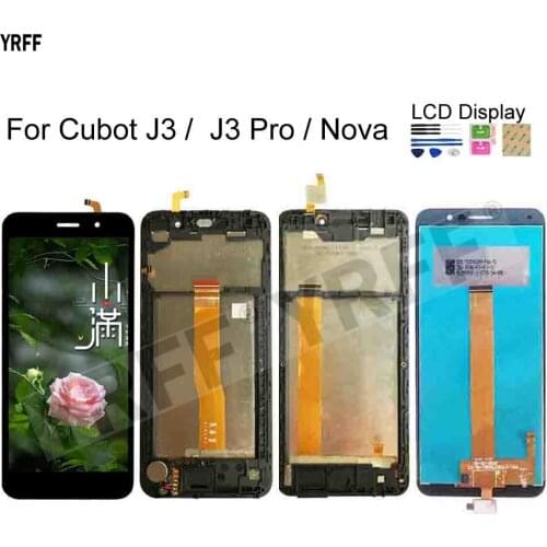 For Cubot Nova With Frame LCD Screens For Cubot J3 Pro lcd Display Touch Screen Digitizer Assembly Phone Repair Sets