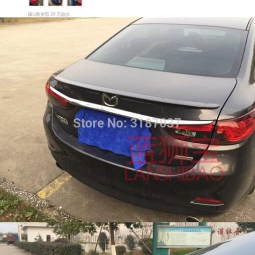 For Mazda 6 atenza Spoiler High Quality ABS Plastic Unpainted Color Rear Roof Spoiler Wing Trunk Lip Boot Cover Car Styling