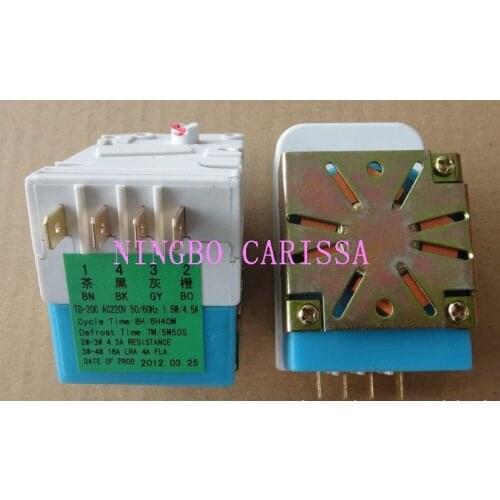 Korea type fridge refrigerator parts defrost timer TD-20C 4 pins 6h40m 5m50s