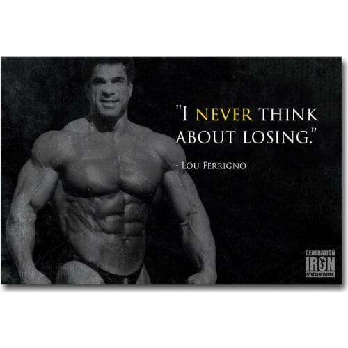 Lou Ferrigno Bodybuilding Motivational Silk Cloth Poster Art Bedroom Decoration