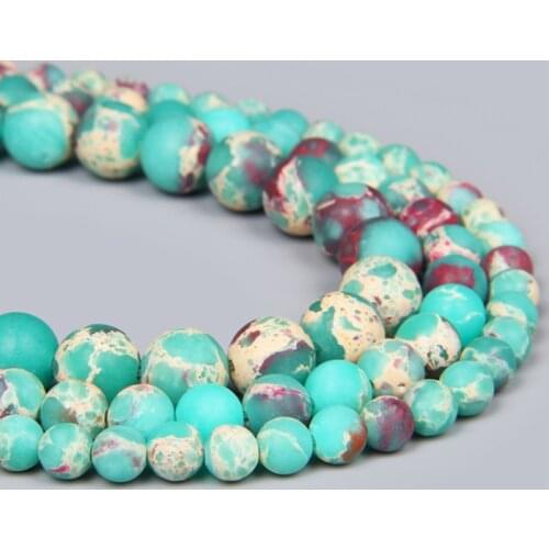 Matte 15.5" Shoushan Stone Jaspers Bead 6 8 10 mm Smooth Drilled Round Beads For DIY Making Jewelry Women Men Bracelet Necklace