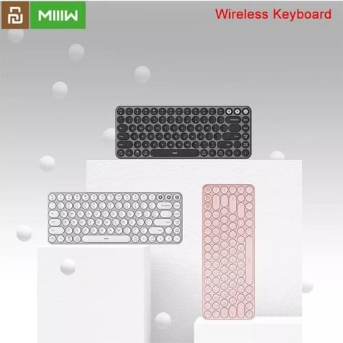 YouPin MIIIW Mini Bluetooth compatible Dual Mode Keyboard 85 Keys 2.4GHz Multi System Wireless Keyboard For Office Laptop