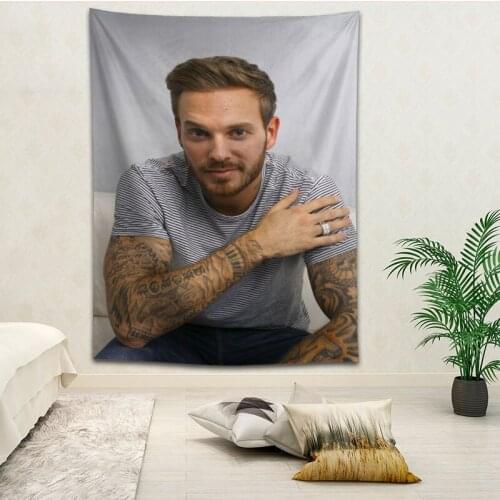 M Pokora Wall Hanging Tapestry Home Party Decorative Tapestries Photo Background Cloth Table Cloth Wall Tapestry