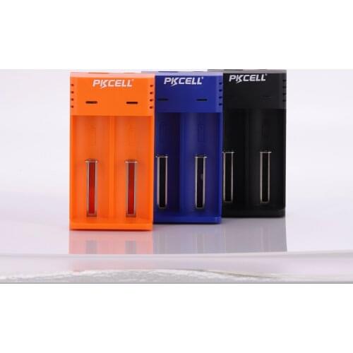 PKCELL 18650 charger charging 3.7V AA/AAA 26650 16340 16650 14650 18350 18500 18650 li-ion battery Charger USB 5V 2A 2slot