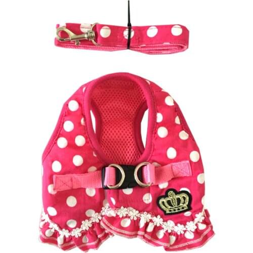 Luxury Girl Design Pet Dogs Chest Harness Free Shipping Small Puppy Supplies Drop Shipping Cheap Dog Supplies
