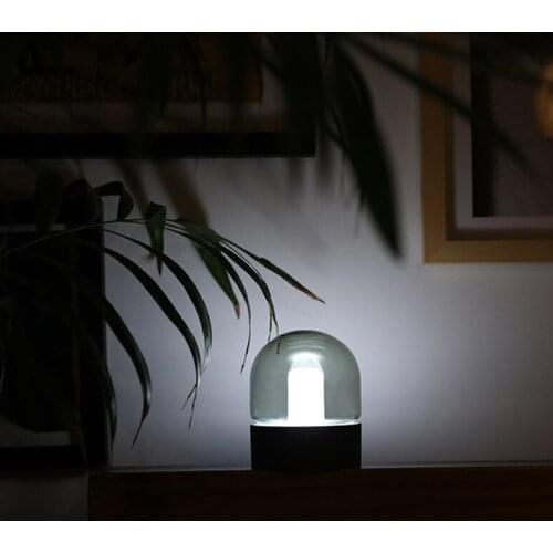 LED table light Glass lampshade breathing desk light built-in battery USB table lamp desk lamp night light